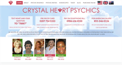 Desktop Screenshot of crystalheartpsychics.com