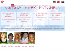Tablet Screenshot of crystalheartpsychics.com